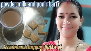 poneer and powder milk barfi Very testy recipe [upl. by Caprice141]