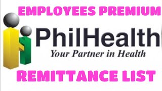 HOW TO  PHILHEALTH EMPLOYEES PREMIUM REMITTANCE LIST  FOR EMPLOYERS [upl. by Ecirehc]