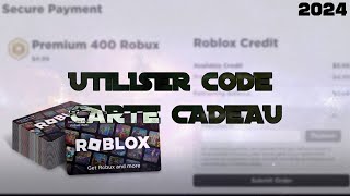 2024 COMMENT UTILISER un CODE de CARTE CADEAU [upl. by Azeria]