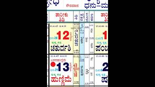 Bharatheeya Panchanga Calendar Kannada Manual [upl. by Kovacev]