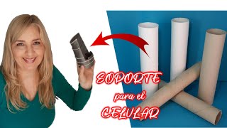 SOPORTE para Celular Casero RÁPIDO y FÁCIL – DIY Ideas de Reciclaje Creativo [upl. by Innavoij482]