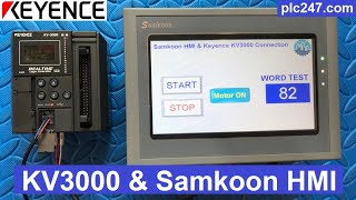 Keyence KV3000 amp Samkoon HMI quotRS232 Connectionquot Tutorial [upl. by Ear255]