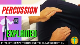 Percussion chest physiotherapy  Explained with Practical  times physio [upl. by Brace752]