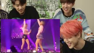 BTS Reaction To LISO Lisa X Jisoo  Blackpink Moments 💕 [upl. by Arondell778]