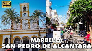 SAN PEDRO DE ALCÁNTARA Marbella Costa del Sol Spain 🇪🇸  🚶‍ Walking Tour 4K UHD [upl. by Nired]