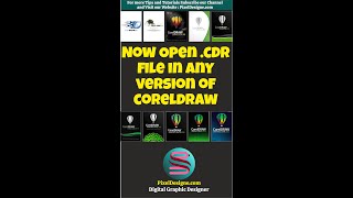 How to open Higher Version CorelDraw File in Lower or any Version of CorelDraw coreldrawtutorial [upl. by Nosnarb]