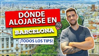 ¡Dónde alojarse en BARCELONA Los mejores barrios y regiones ¡Y cómo ahorrar mucho en su hotel [upl. by Anuat]