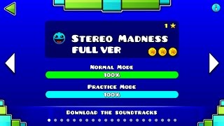 Geometry Dash  Stereo Madness FULL VER All Coin  ♬ Partition [upl. by Aicatsan]