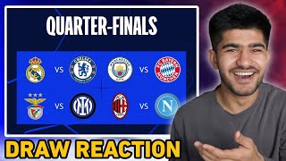 UCL 202223 Quarter Finals Draw REACTION [upl. by Eatnuahs737]