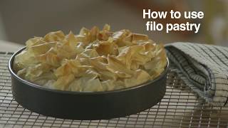 Filo Pastry Pie Recipe  Good Housekeeping UK [upl. by Nivlam]