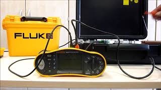 Fluke 1654 Die Niederohmmessung VDE 0100 VDE 0105 Installationstester Anlagentester [upl. by Ortensia447]