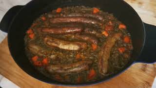 recette familiale saucisse lentille [upl. by Loriner466]