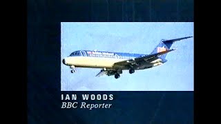 BBC newsflash breaking news of the Kegworth air crash January 1989 Michael Buerk [upl. by Elianora]