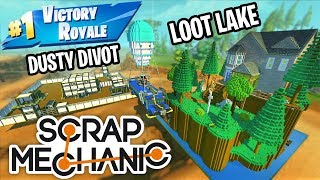 Scrap Mechanic CREATIONS  FORTNITE BATTLE ROYALE 38  Gameplay [upl. by Enylekcaj]