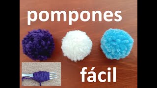 Cómo Hacer Pompones de Lana  ¡Súper Fácil  DIY [upl. by Masera924]