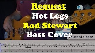 Hot Legs  Rod Stewart  Bass Cover  Request [upl. by Ericha]