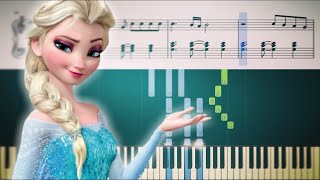 LET IT GO Frozen  Piano Tutorial  SHEETS [upl. by Sternberg]