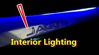 Wow  Jaguar F Pace Interior Mood Lighting [upl. by Joline]