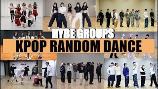 KPOP RANDOM DANCE MIRRORED  HYBE Groups [upl. by Kelby344]