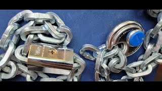 BEST BIKE Lock  MOST SECURE Abus Viro Locks Pewag Chain 62 HRCHardnessBoltCutter Proof chain [upl. by Felizio]