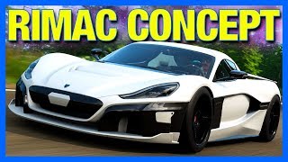 Forza Horizon 4  RIMAC DRAG RACING MONSTER Rimac CTwo Customization [upl. by Uuge]