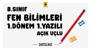 8 Sınıf Fen Bilimleri 1Dönem 1Yazılı Soruları 2024 [upl. by Ecnarepmet]