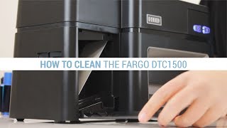 How to Clean the Fargo DTC1500 ID Card Printer [upl. by Asiled481]