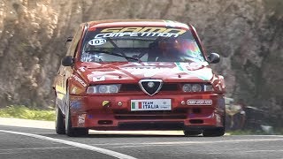 Alfa Romeo 155 20 TS D2 Evoluzione ex Superturismo in action on Hillclimb [upl. by Gianna]