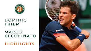 Dominic Thiem vs Marco Cecchinato  SemiFinal Highlights I RolandGarros 2018 [upl. by Oria]