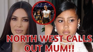 North West Calls Out Kim Kardashian for Not Cooking in Two Years [upl. by Haggi482]