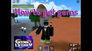 How to Get gems in King Legacy [upl. by Darcia643]