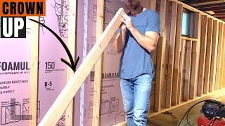 How to Frame a Wall with a Sloping Ceiling [upl. by Sammons]