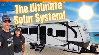 Perfect 24V RV Solar System Setup for Our Alliance Delta Travel Trailer [upl. by Trilley]