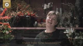 Bloemsierkunst Groeneveld instructievideo workshop kerstkrans maken [upl. by Kristoforo211]