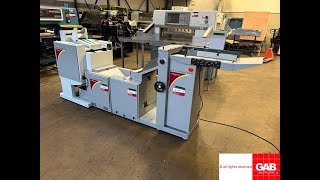 Fully automatic booklet maker for sale Morgana bookmaster pro with squareback finisher Gab Suppl [upl. by Kentiga]