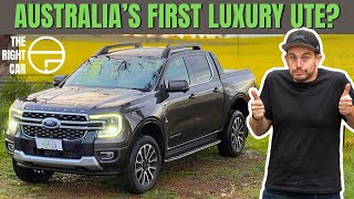 2024 Ford Ranger V6 Platinum review  a luxury dual cab 4x4 ute [upl. by Amehsyt]