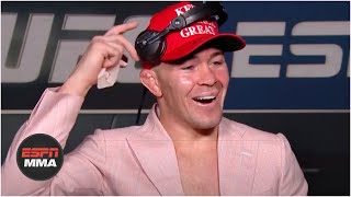 Colby Covington gets a call from President Trump after his victory vs Tyron Woodley  ESPN MMA [upl. by Nomzed]