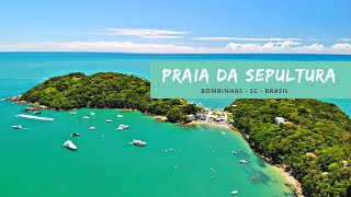 Praia Da Sepultura  Bombinhas  SC  4K Vídeo [upl. by Gotthard]