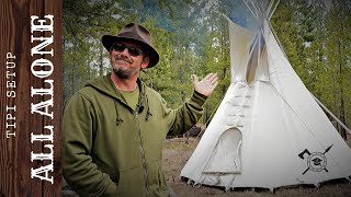 YOU CAN set up a traditional TIPI with no help  Simple step by step guide through the process [upl. by Maya]