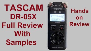 Review Tascam DR05X Voice Recorder [upl. by Htebasile648]