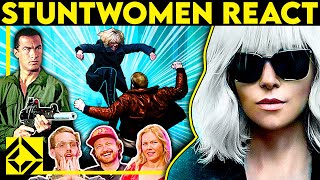 Stuntwomen React to Bad amp Great Hollywood Stunts 6 [upl. by Atiseret]