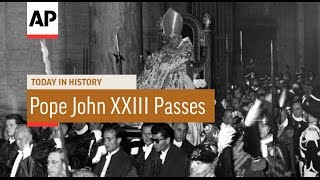 Pope John XXIII Tribute  1963  Today in History  3 June 16 [upl. by Puett324]