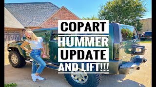 Copart Hummer Project  Lifting the H3 for Larger Tires [upl. by Cristen959]