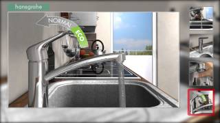 How to install a Ecos M kitchen mixer of Hansgrohe [upl. by Rawdon328]