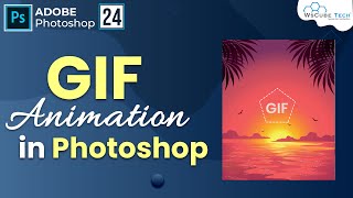 How to Design Animated GIF Image using Photoshop with Practical  Part 2  Photoshop Tutorial 24 [upl. by Bonney985]