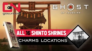 Ghost of Tsushima All Charms Shinto Shrines Locations Walkthrough [upl. by Kincaid869]