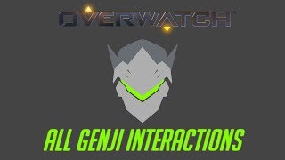 Overwatch  All Genji Interactions  Unique Kill Quotes [upl. by Lucrece504]