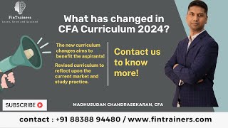 CFA 2024 Curriculum Changes [upl. by Neivad38]