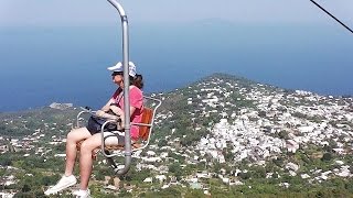 Monte Solaro Chairlift  Capri Island Italy [upl. by Nonnah]