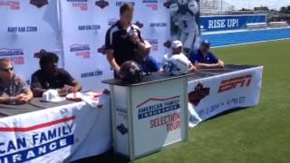 Bo Scarbroughs 2014 Under Armour AllAmerican Game announc [upl. by Tullus998]